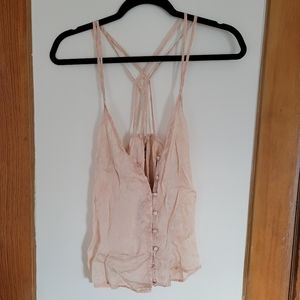 Velvety Soft Strappy Pink Tank Top